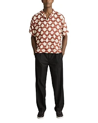 Makarb Abstract Floral Camp Shirt