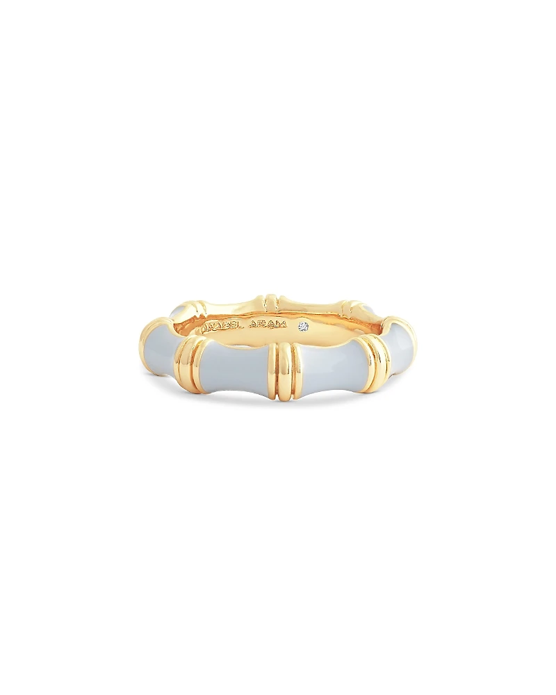 Anabel Aram Blue Bamboo Band Ring