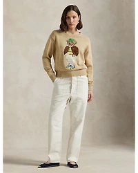 Polo Bear Cotton Crewneck Sweater