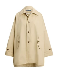 Oversize Cotton Twill Car Coat