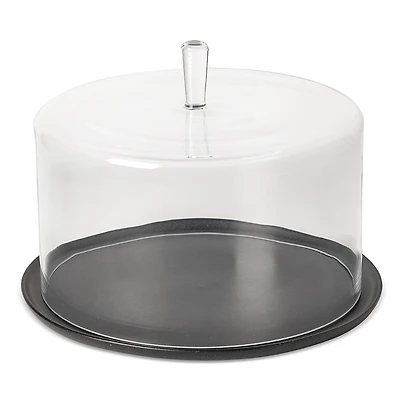 Costa Nova Set Plate with Glass Dome
