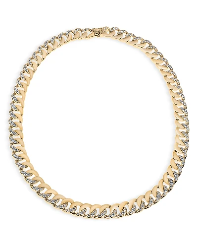 Kenneth Jay Lane Pave Chain Link Necklace
