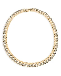 Kenneth Jay Lane Pave Chain Link Necklace