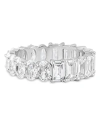 Kenneth Jay Lane Oval & Emerald Cut Cubic Zirconia Eternity Band Ring