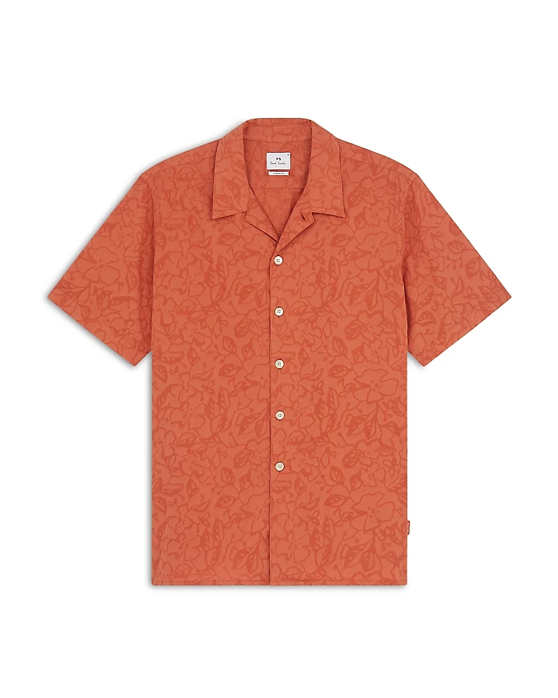 Ps Paul Smith Printed Short Sleeve Camp Shirt