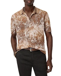 John Varvatos Demonte Regular Fit Short Sleeve Linen Shirt