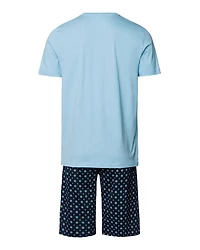 V-Neck Short Sleeve Cotton Pajamas