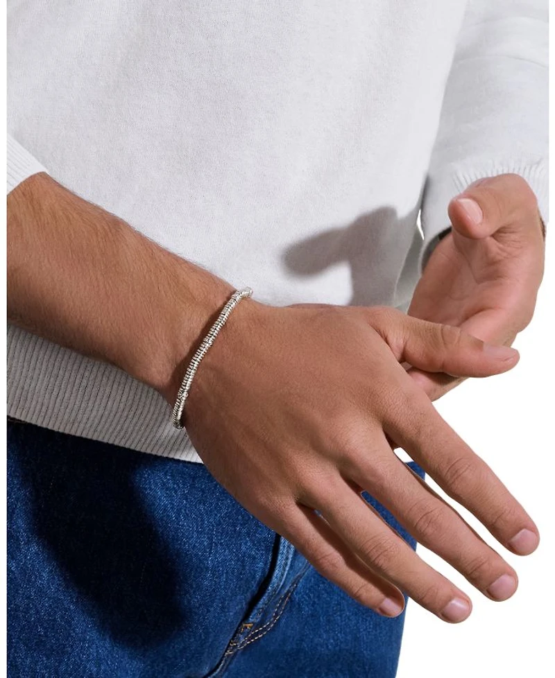 Sterling Silver Heishi Bracelet