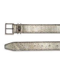 Women's Snake Embossed Leather Belt