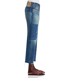 Lucy High Rise Ankle Boyfriend Jeans Esher Blue