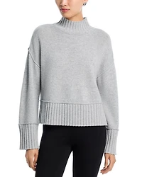 Boxy Mock Neck Cashmere Sweater - Exclusive