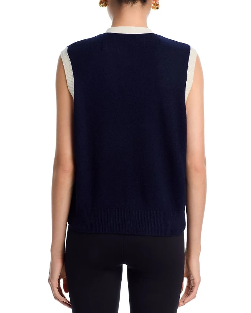 Cashmere V Neck Sweater Vest - Exclusive
