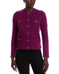 C by Bloomingdale's Cashmere Crewneck Pocket Cardigan - Exclusive