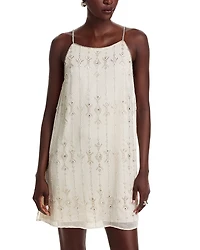 Aqua x Ava Phillippe All Over Beaded Dress - Exclusive