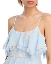 Ema Floral Chiffon Maxi Dress - Exclusive