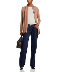 Cashmere Open-Front Cardigan