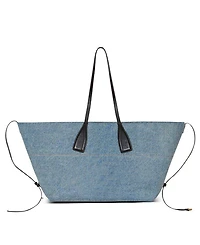 Track Denim Tote Bag