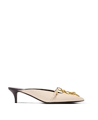 Women's Sync Leather Mules with Pointed Toe
