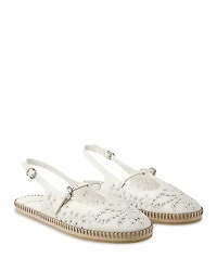 Jimmy Choo Women's Embroidered Slingback Flats