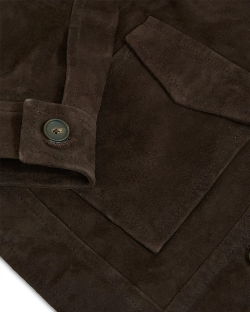 Hanson Suede Trucker Jacket
