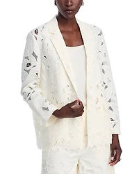 Boss Jonara Lace Single Button Blazer
