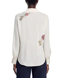 Western Amour Blanch Studded Blouse