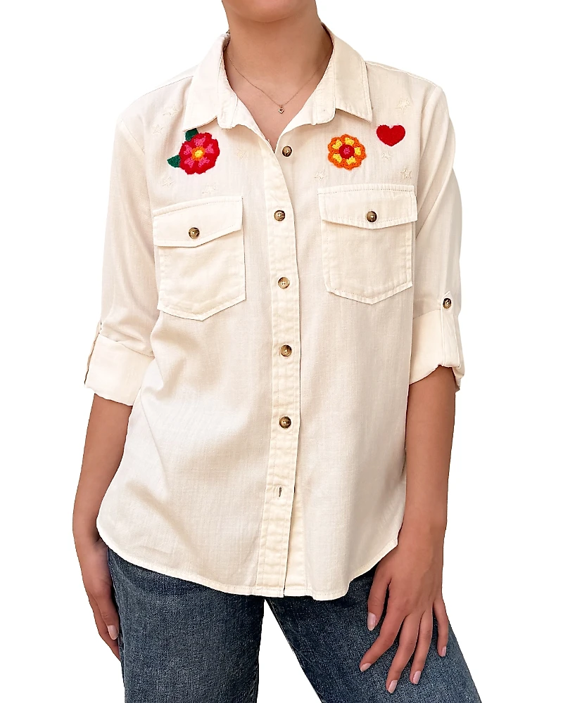 Billy T Birds of a Feather Denim Shirt