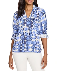 Nic+Zoe Shibori Stone Shirt