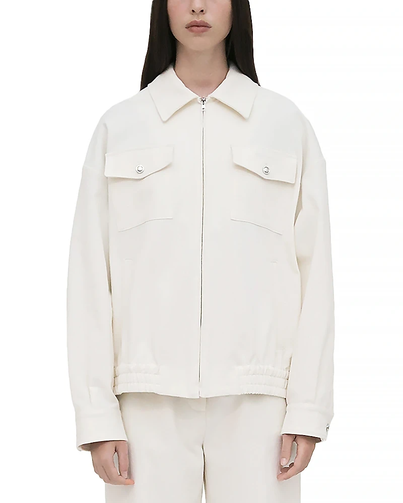 Rosetta Getty Zip Front Shirt Jacket