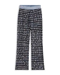 Scotch & Soda Girls' Straight Leg Jacquard Sweatpants - Little Kid, Big Kid