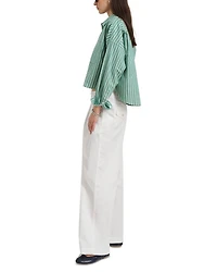 Jo Striped Cropped Shirt