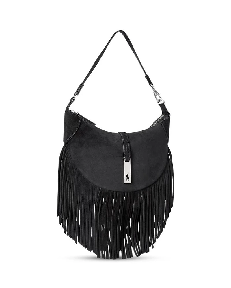 Polo ID Fringe Suede Mini Shoulder Bag