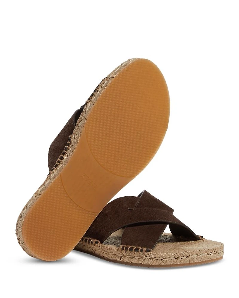 Men's Suede Espadrille Sandals