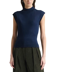 Altuzarra Gabe Wool Silk Mock Neck Sweater