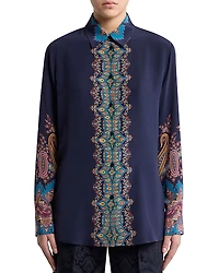 Etro Printed Silk Shirt
