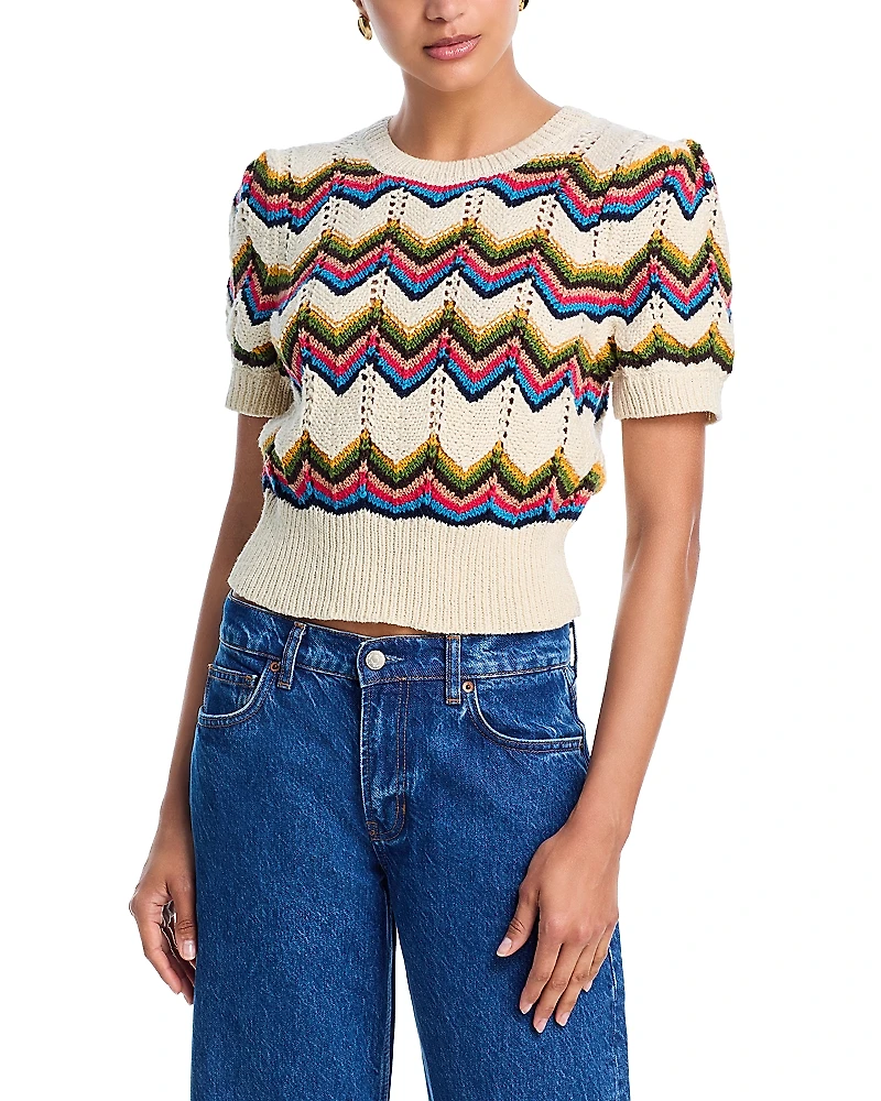 Mother The Powder Puff Chevron Sweater