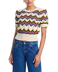 Mother The Powder Puff Chevron Sweater