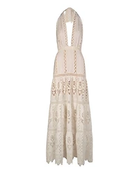 Luz Tropical Halter Maxi Dress