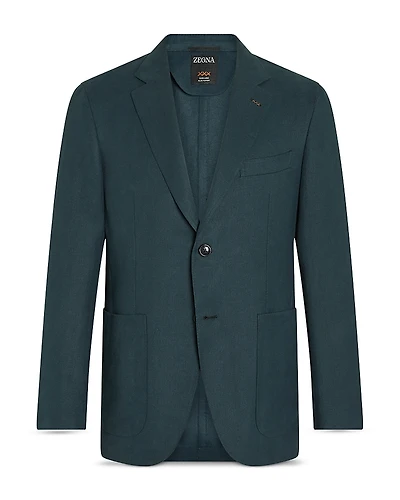 Zegna Oasi Lino Blue Flower Jacket