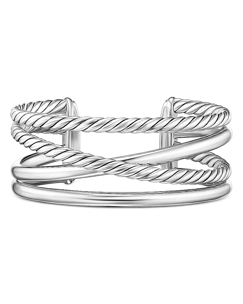David Yurman Bold Crossover Multi Row Cuff Bracelet