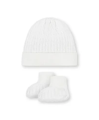 Unisex Organic Sweater Beanie and Bootie 2-Piece Set - Baby