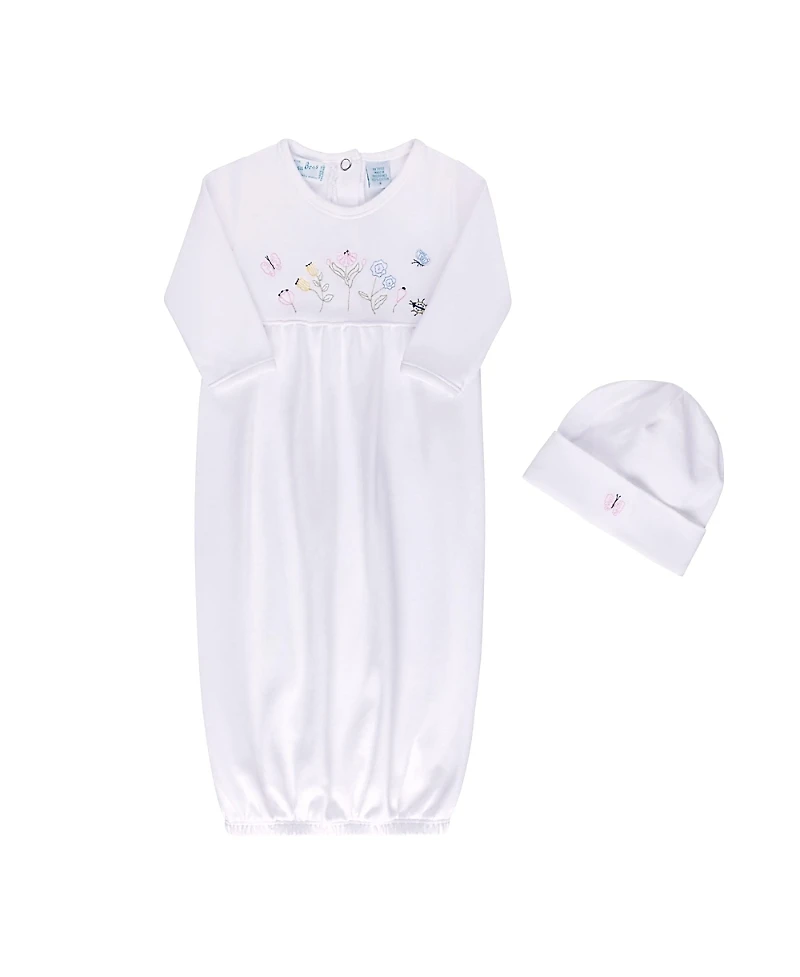 Feltman Brothers Unisex Vehicle Embroidered Cotton Gown with Hat