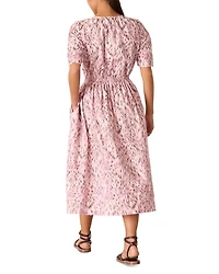 Petite Leopard Midi Dress