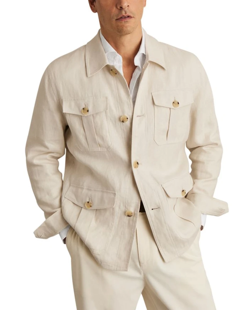 Linen Safari Jacket