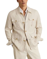 Linen Safari Jacket