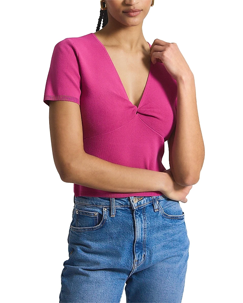 Derek Lam 10 Crosby Bella Twist Front Sweater