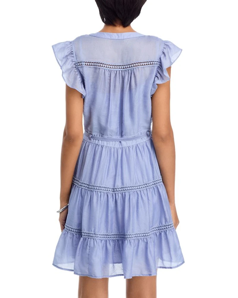 Ric Rac Flutter Sleeve Mini Dress - Exclusive