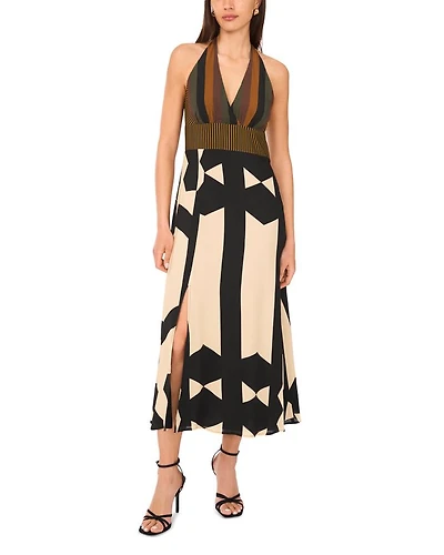 Halter Bar Back Maxi Dress