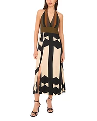 Halter Bar Back Maxi Dress