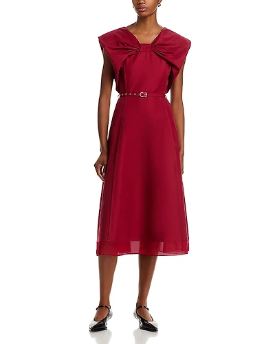 3.1 Phillip Lim Sleeveless Draped Bow Dress